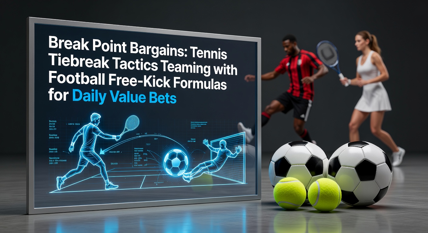 Intense tennis tiebreak rally under stadium lights, player lunging for a forehand winner