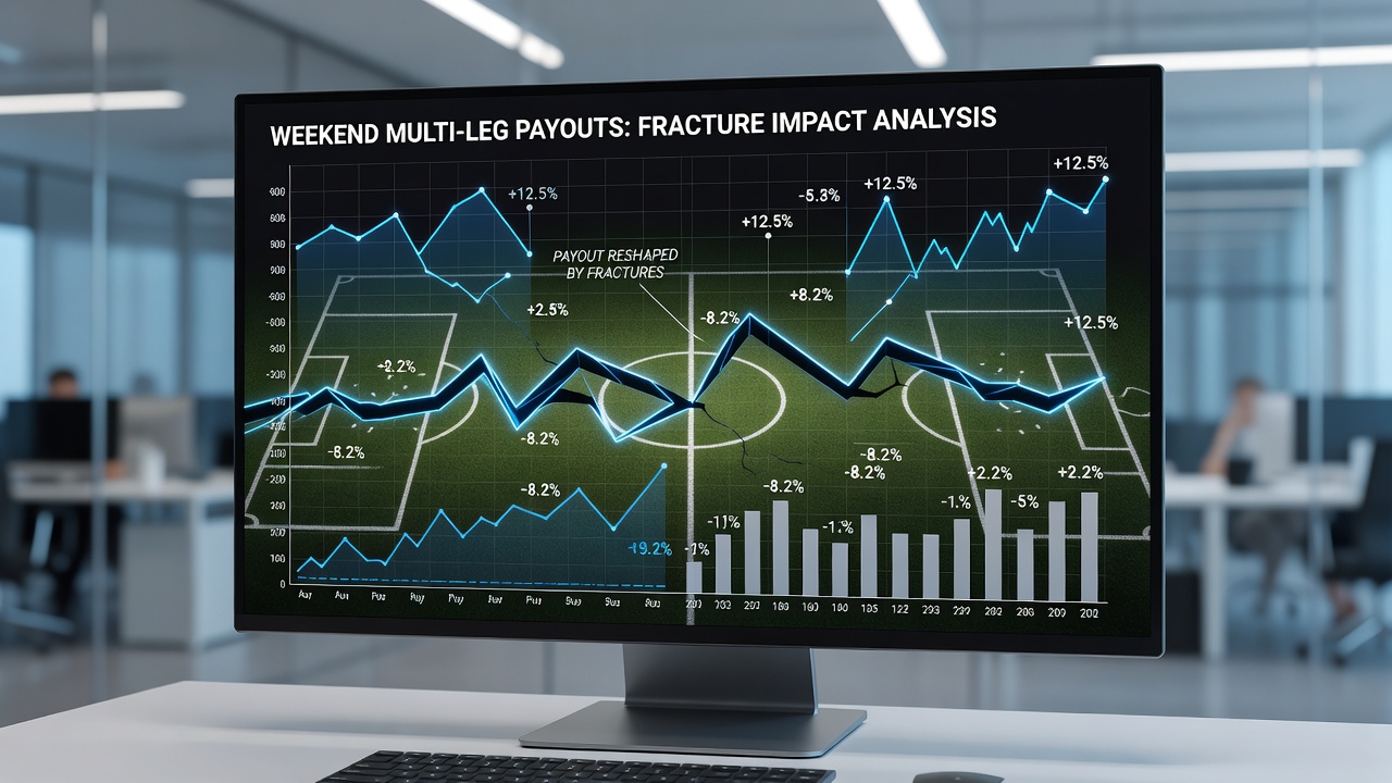 Chart displaying comparative fracture rates in soccer and basketball form data over multiple weekends