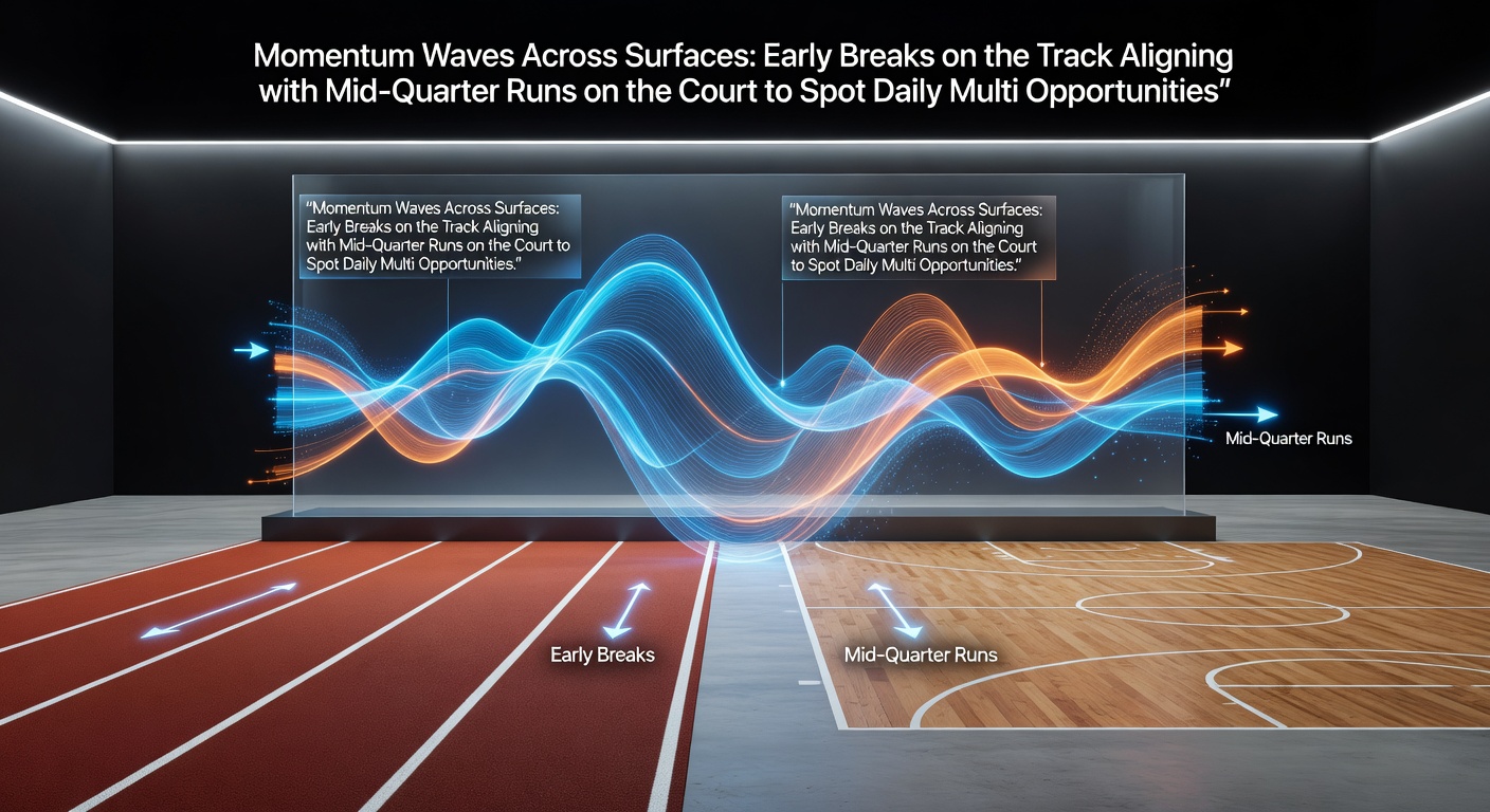 Visual representation of momentum patterns linking horse racing starts with basketball quarter runs for multi betting insights