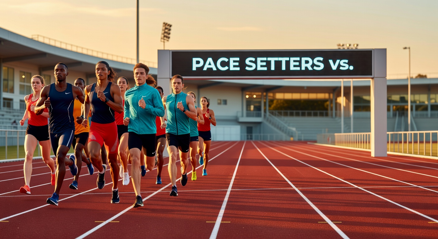 Close-up of a closer horse surging past a tiring pace setter in the final furlong of a major UK stakes race