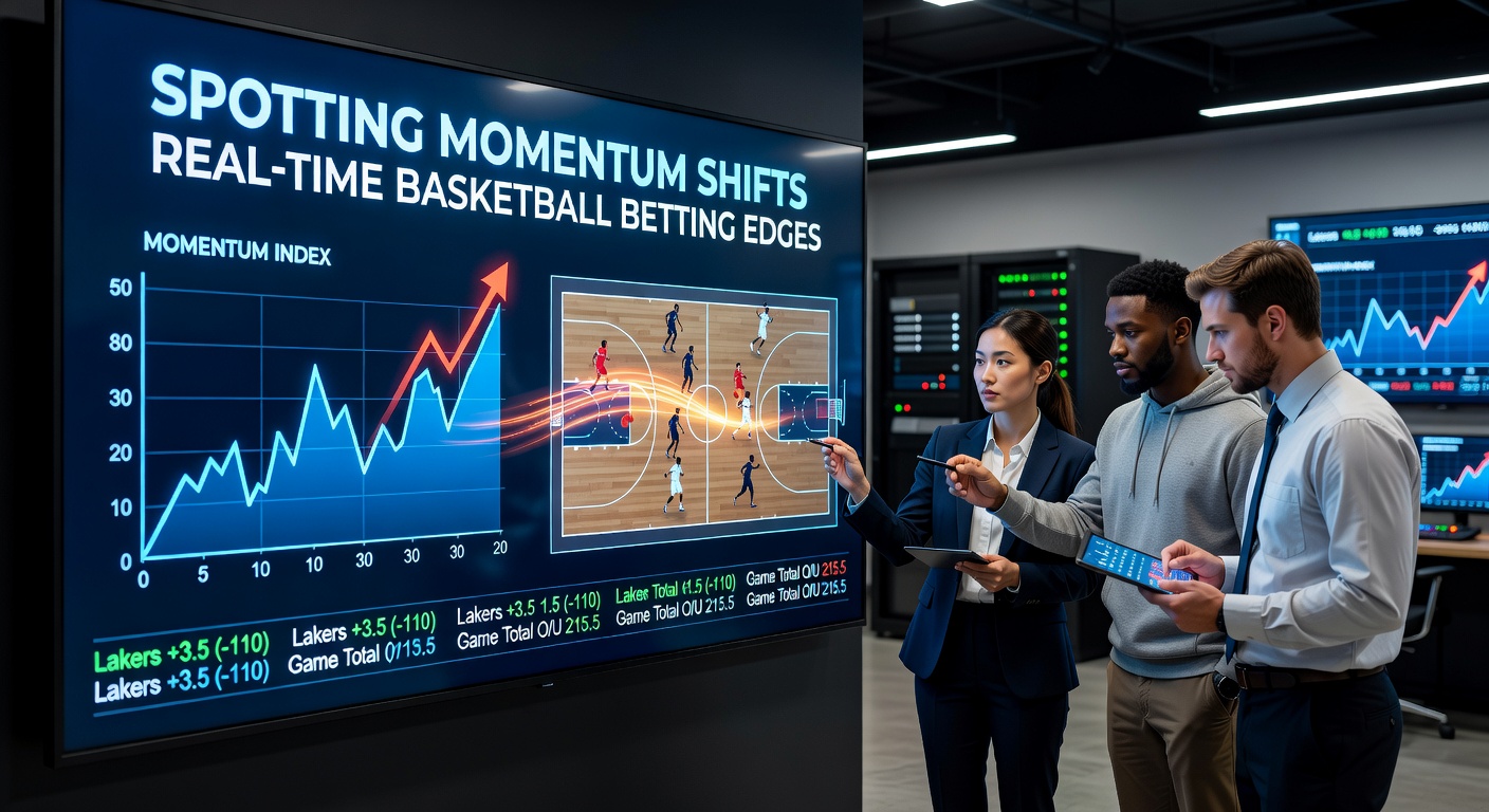 Basketball players executing a fast break, capturing a classic momentum shift on the court
