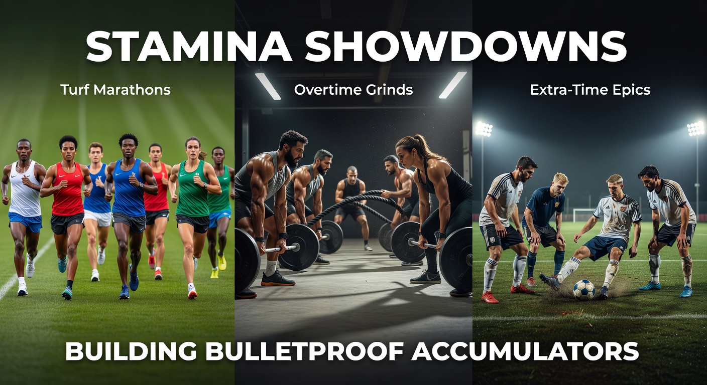 A thoroughbred powering through the final furlongs of a grueling turf marathon, sweat flying as stamina decides the victor