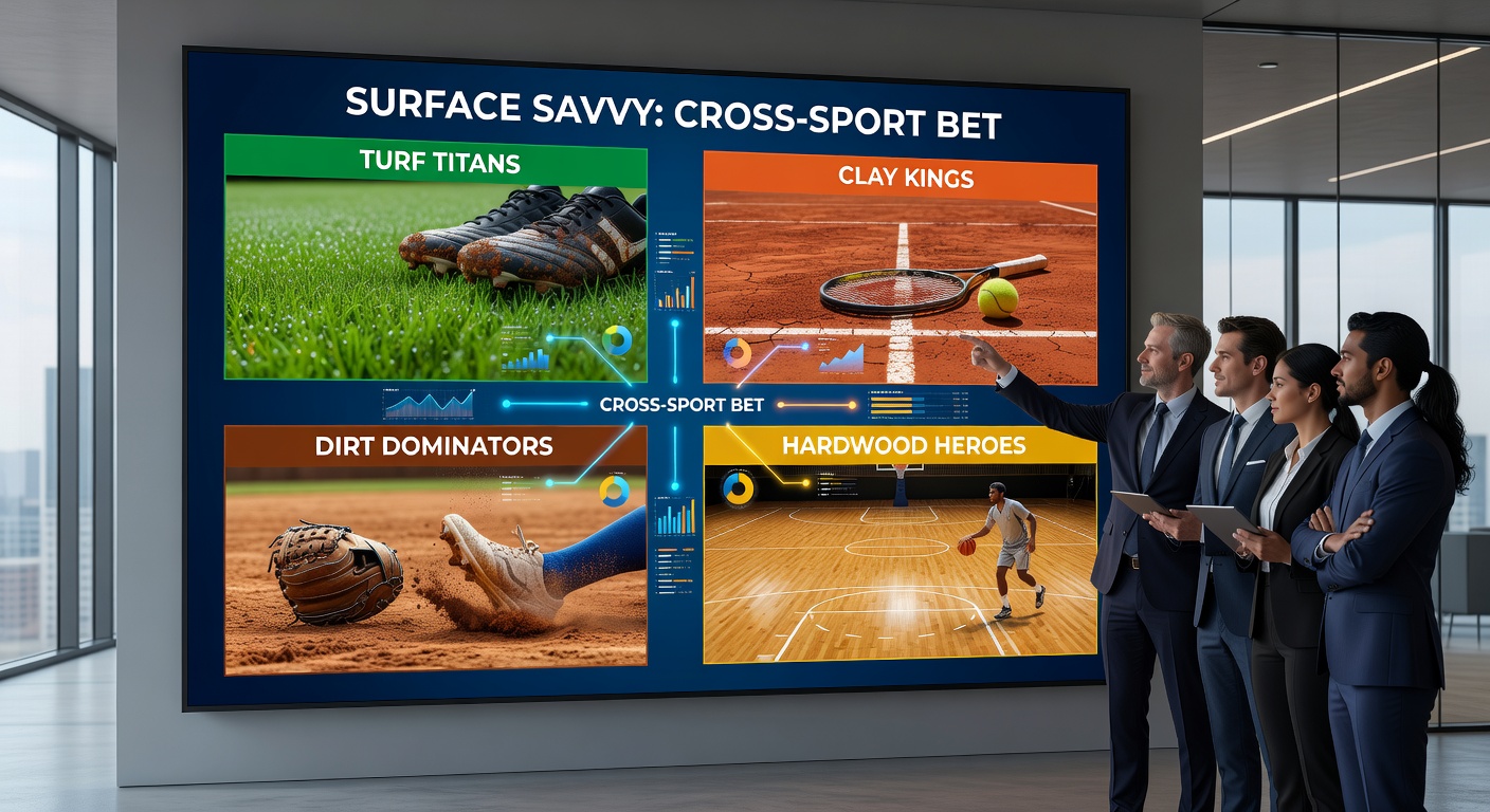 Dynamic split-image of dirt track horse powering through turns, basketball player contesting a rebound on gleaming hardwood, tennis baseline duel on clay, and turf horse mid-stride