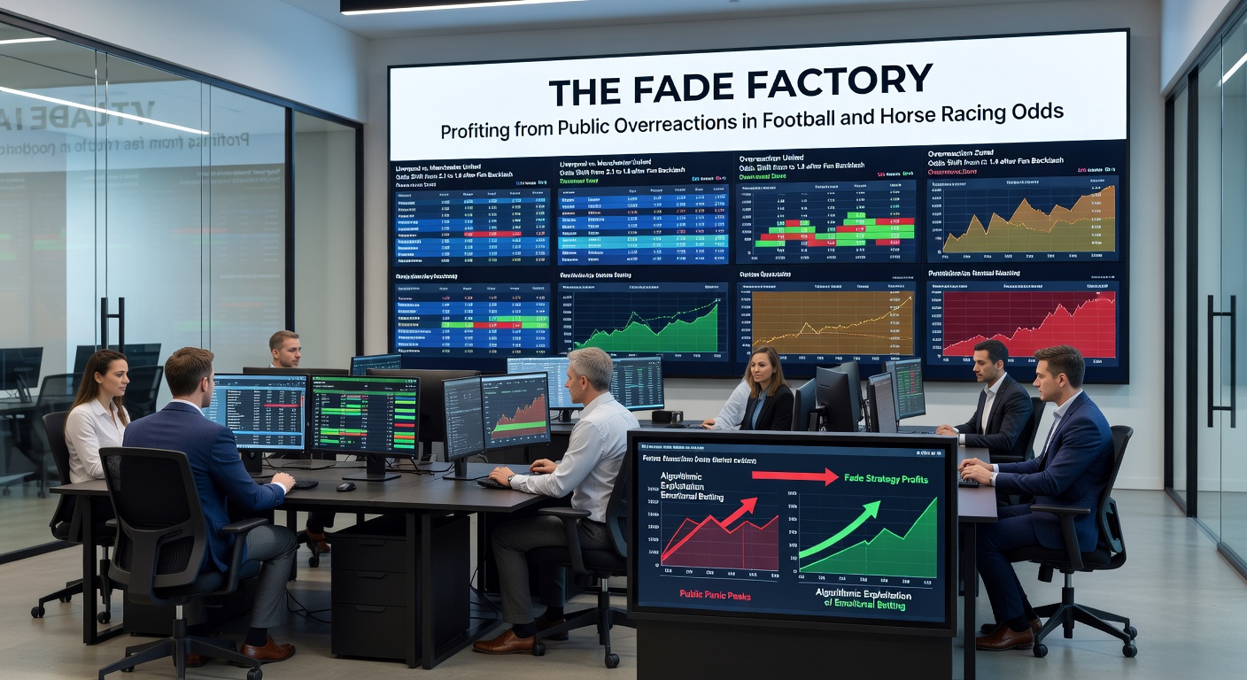 Horse racing scene at Cheltenham Festival with punters checking odds boards amid excited crowds